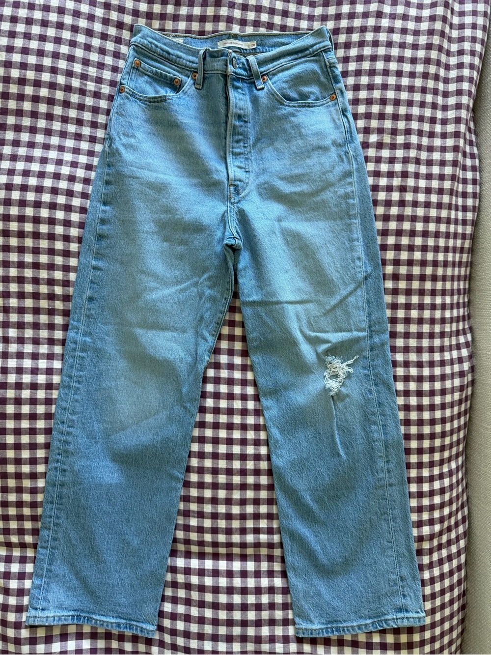 Vintage Levi’s ribcage straight denim